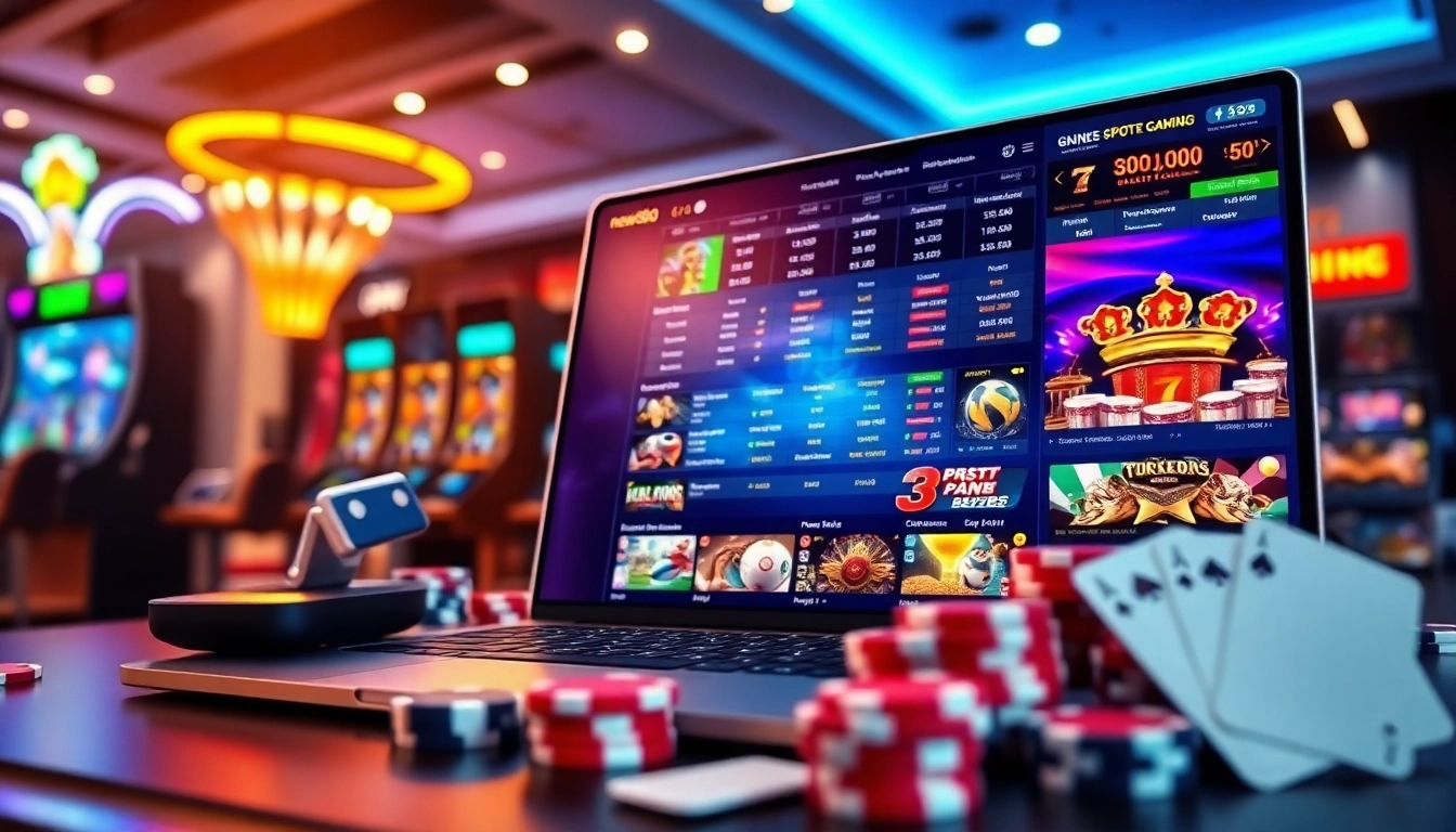 Engaging online gaming interface showcasing new88go.com with vibrant colors and user-friendly design.