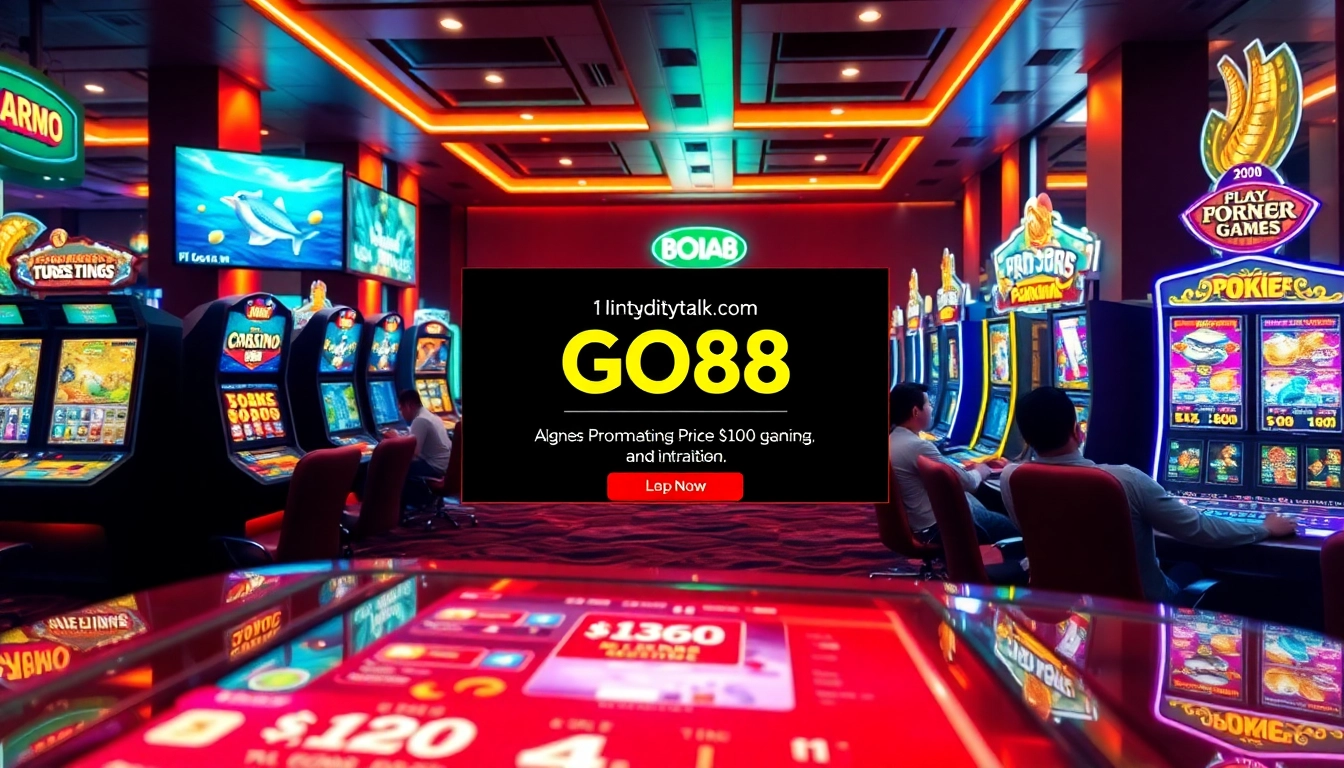 Exciting online gaming atmosphere at dittytalk.com featuring poker, slots, and fishing games.