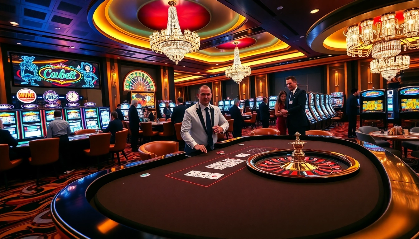 Experience thrilling gaming at i9bet with vibrant slot machines and poker tables.