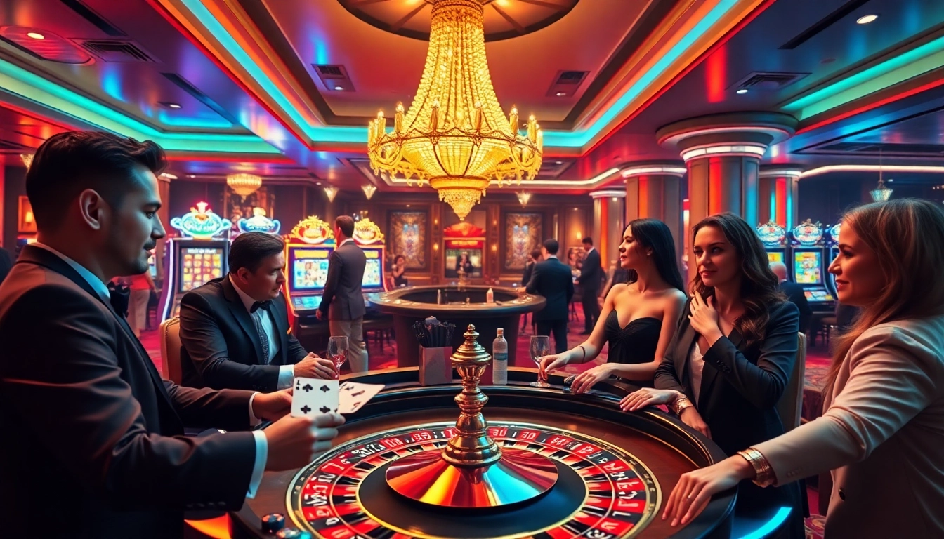 Experience excitement while playing at 88vv casino with colorful slot machines and lively poker tables.