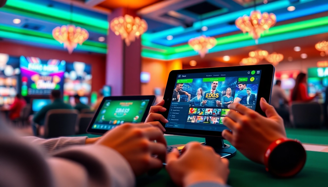 Online gaming experience at bl555 com showcasing engaging betting activities with vibrant graphics.