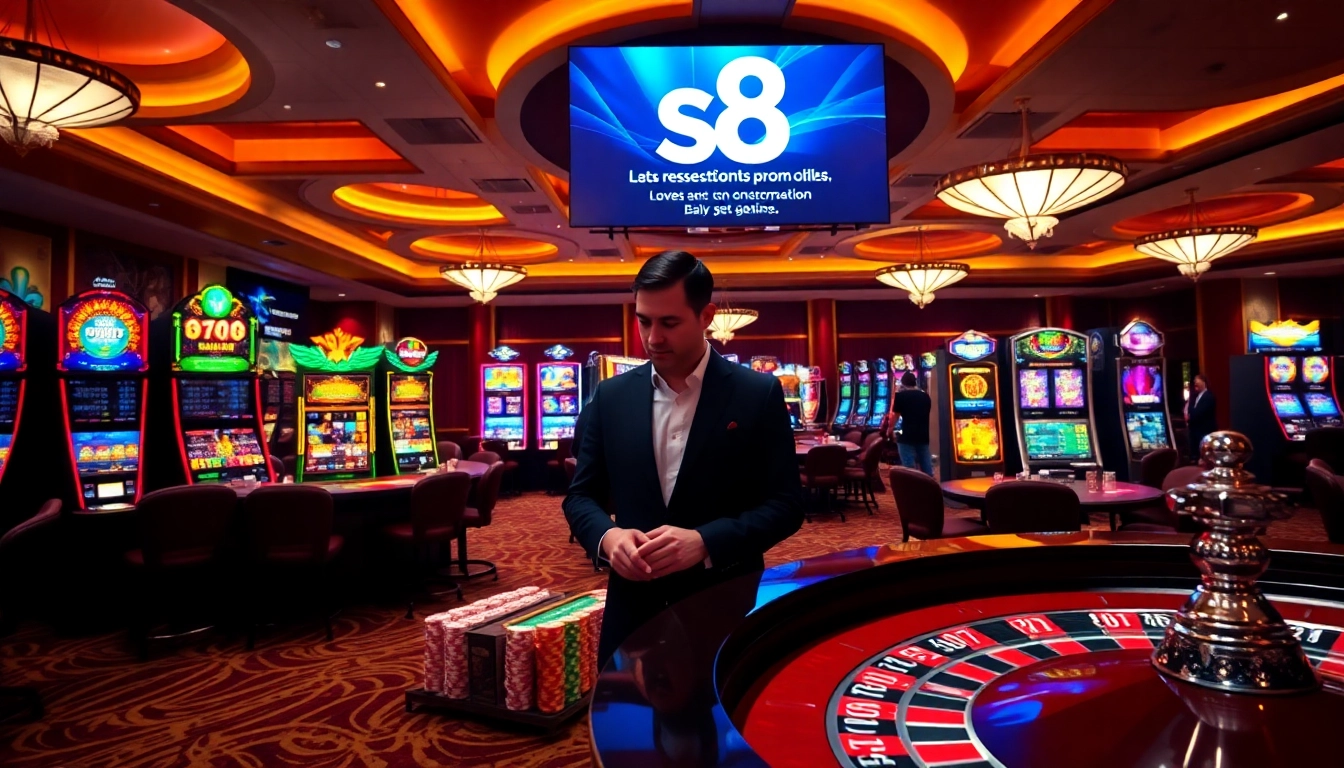 Experience thrilling gameplay at s8 casino with engaging tables, games, and vibrant atmosphere.